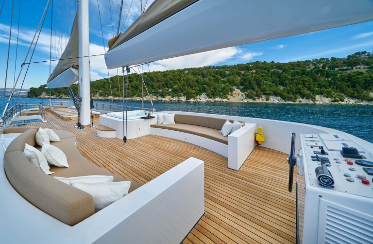 acapella luxury yacht sundeck