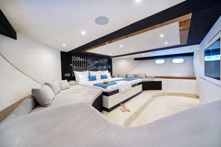 acapella luxury yacht master cabin