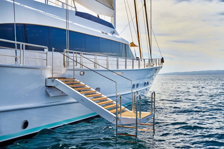 acapella luxury yacht ladder