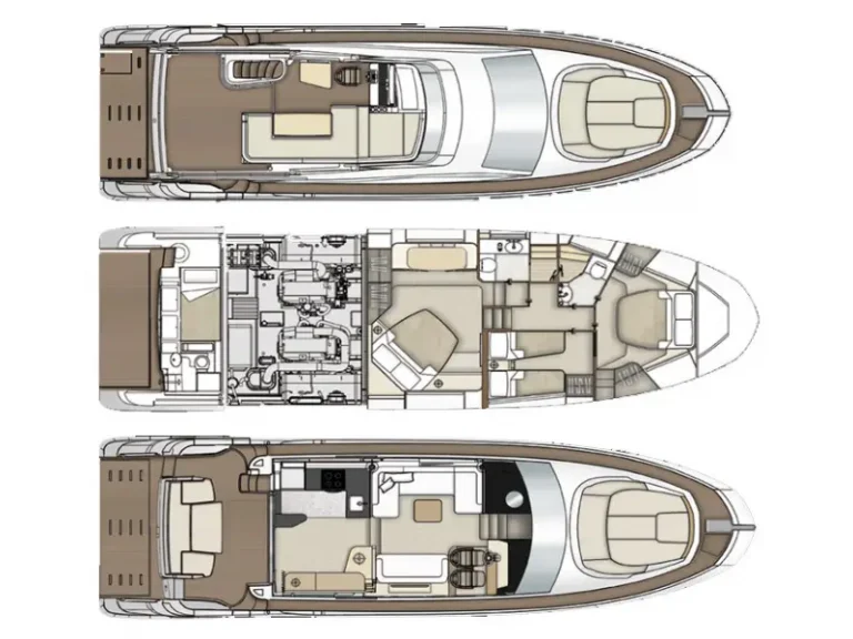 azimut 55 fly be happy layout