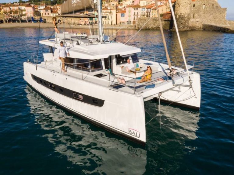 Bali 4.6 2023 catamaran adriatic charter miles on anchor