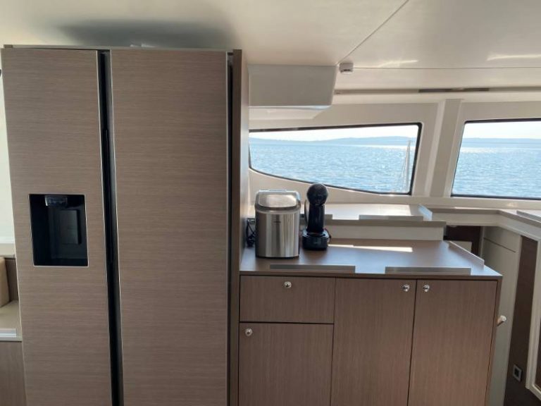 Bali 4.8 Baša catamaran 2020 adriatic charter miles kitchen