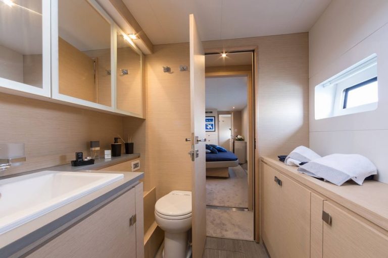 Fountaine Pajot my 44 umbrella victoria cabin toilet