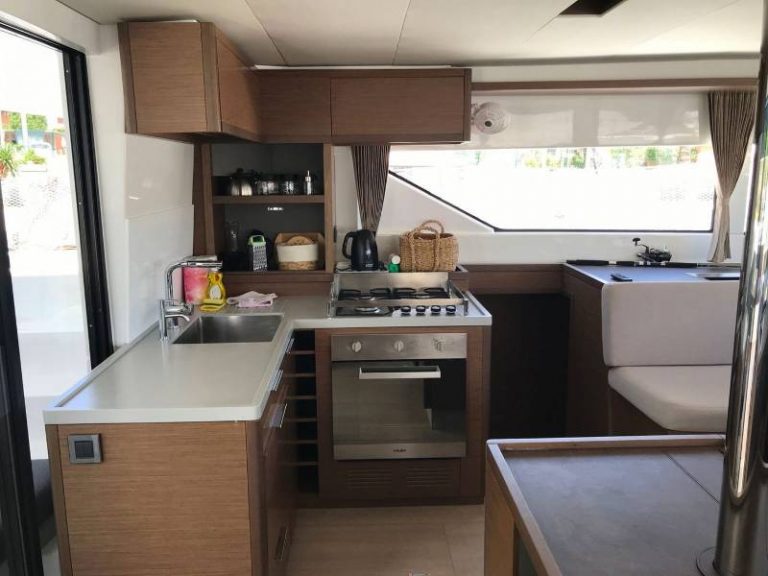 Lagoon 50 Adriatic Leopard catamaran kitchen