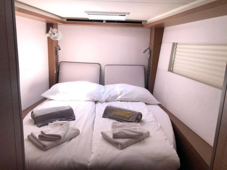 Lagoon 50 Adriatic Leopard catamaran double bed cabin