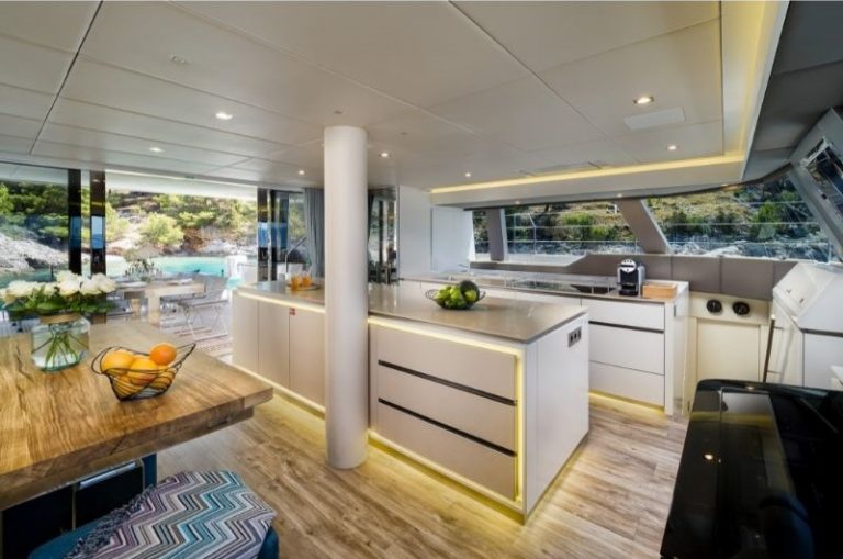 Sunreef 60 Vulpino catamaran kitchen