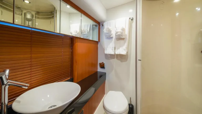 adriatic charter miles sunseeker predator 72 glorius cabin bathroom