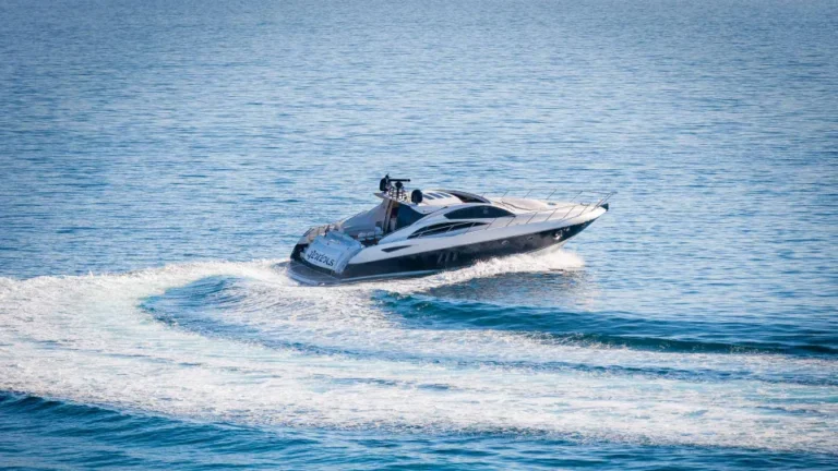 sunseeker predator 72 glorius aerial view running