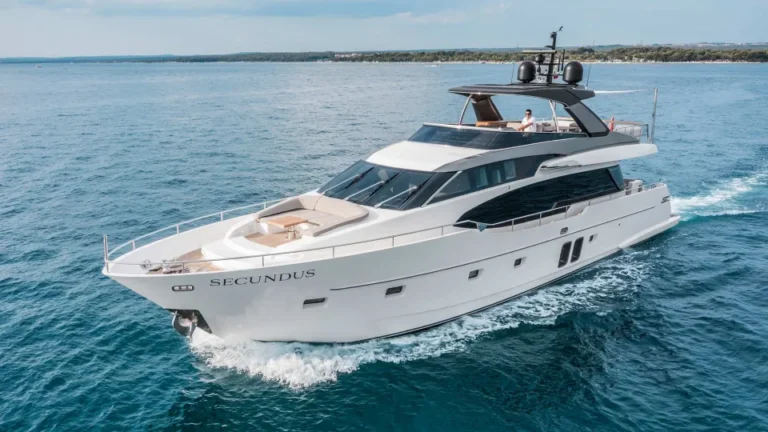 San lorenzo 78 secundus luxury yacht skippered