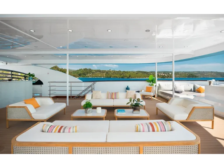 Agape Rose luxury yacht sitting area