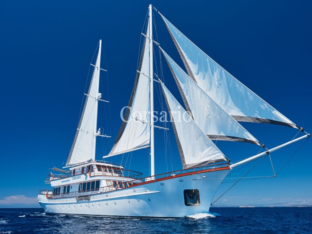 luxury sailing yacht Corsario charter Split