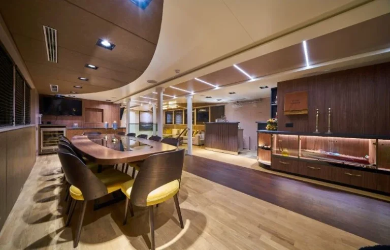 Rara Avis luxury yacht lounge space