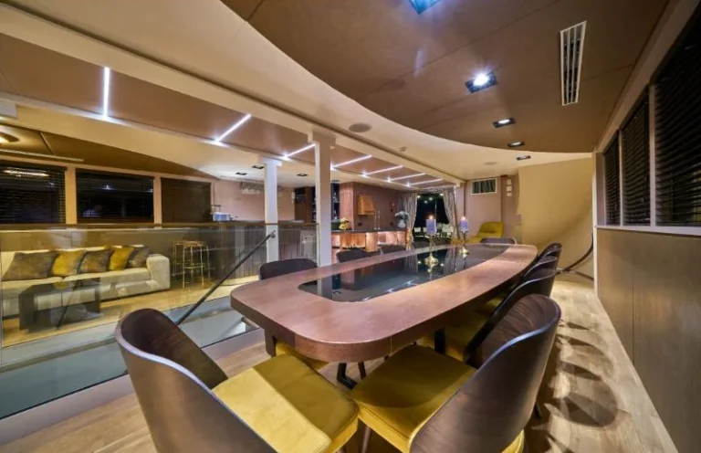 Rara Avis luxury yacht interior lounge