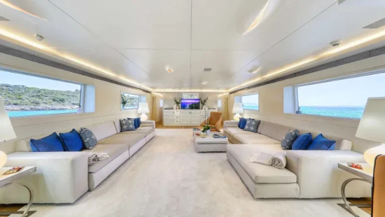 Anavi Admiral 35 luxury yacht salon sitting area