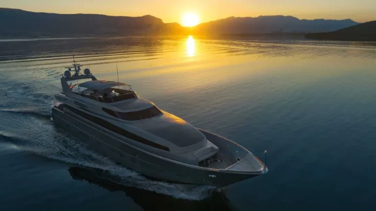 Anavi Admiral 35 luxury yacht sunset