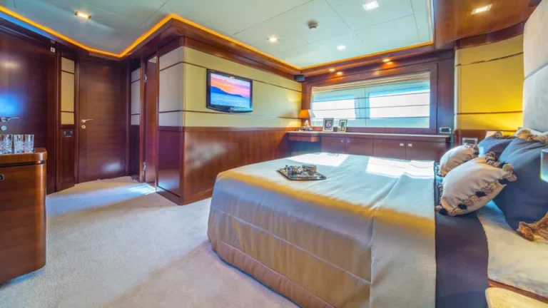 Ferretti Navetta 33 Seventh Sense master cabin view