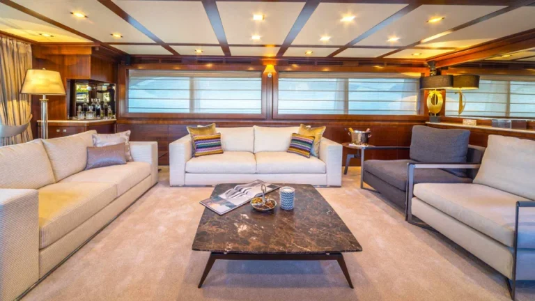 Ferretti Navetta 33 Seventh Sense interior salon