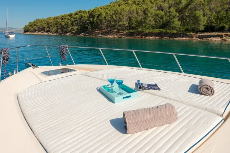 Adriatic charter miles Dalla Pieta 48 Lady Tania sundeck