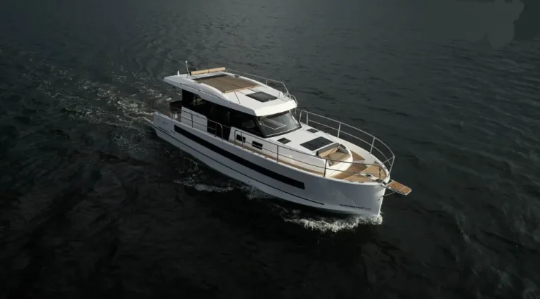 Northman 1200 Maya Bay 3 motor yacht from the sky