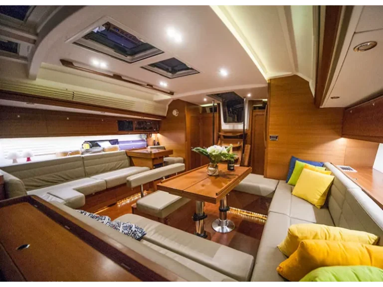 Dufour 560 leto sailing yacht lounge