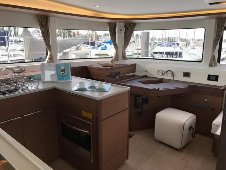 lagoon 46 lady point catamaran kitchen view