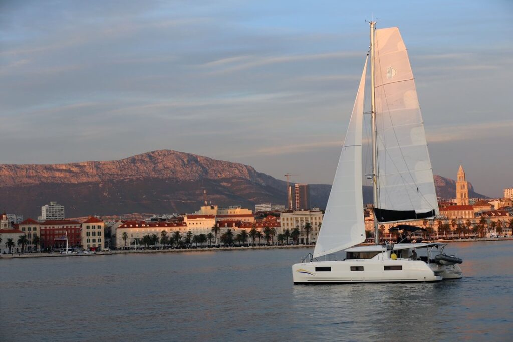 lagoon 46 lady point catamaran charter from Trogir