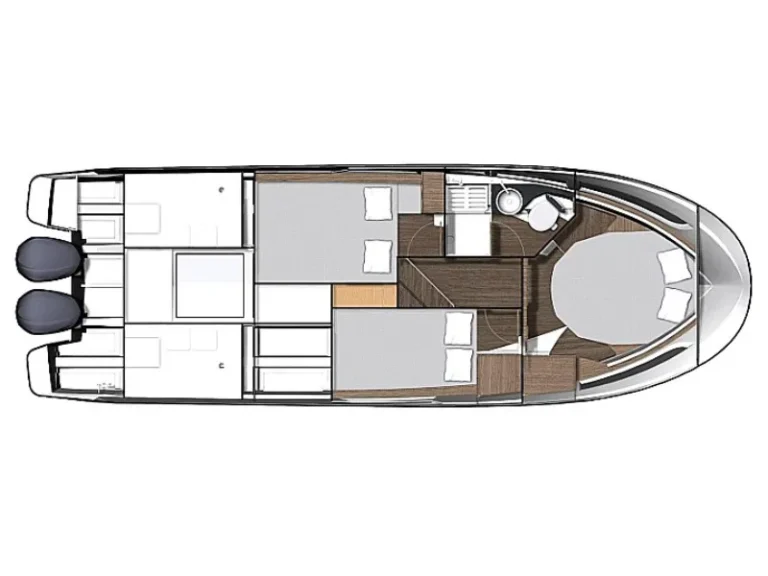 Merry fisher 1095 morska vila motor boat layout