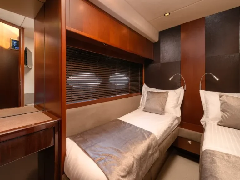 princess 72 fly champion luxury yacht twin bed cabin