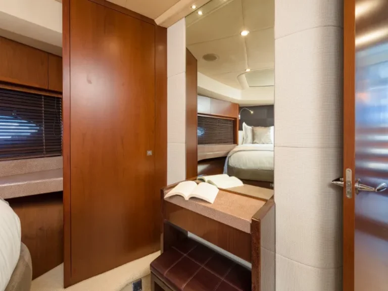 princess 72 fly champion luxury yacht cabin detail