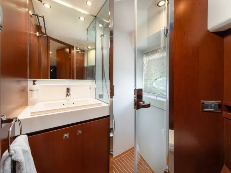 princess 72 fly champion luxury yacht cabin bathroom