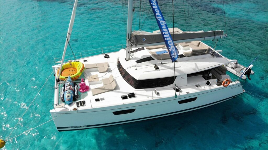 saba 50 lamela catamaran adriatic charter miles exterior