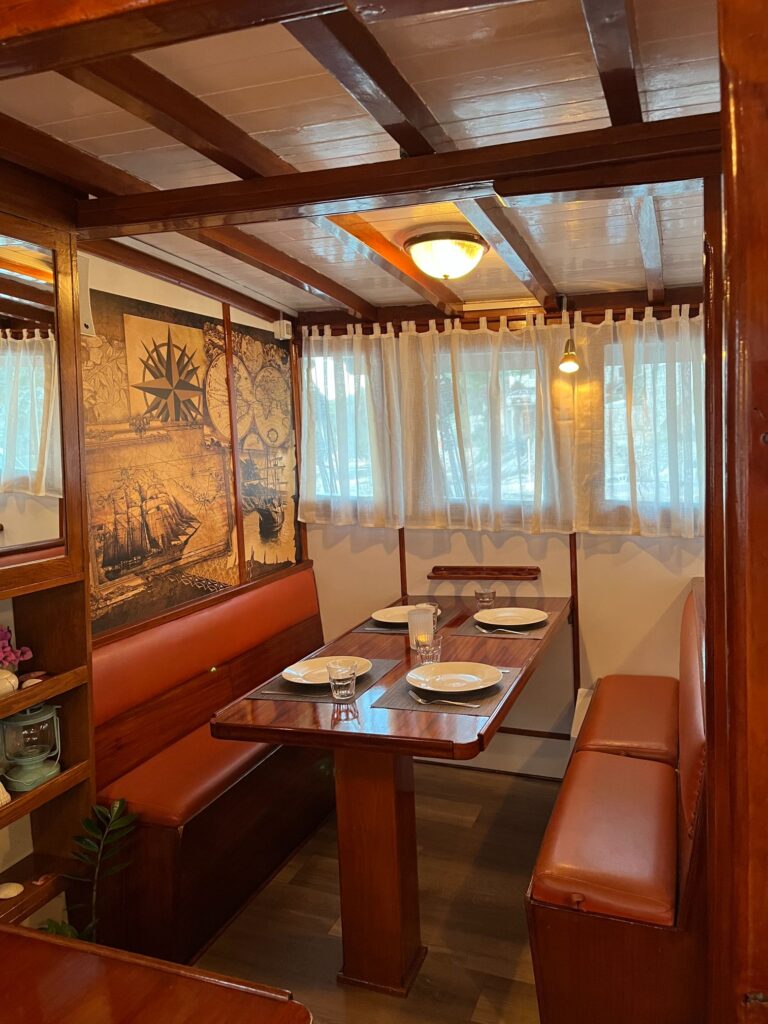 mini cruiser elena adriatic charter miles dining table