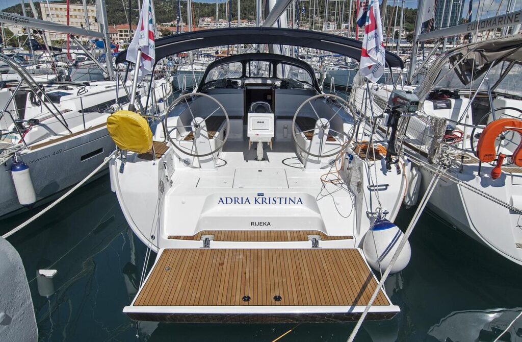 sailing yacht bavaria 46 cruiser adria kristina split adriatic charter miles bowthruster