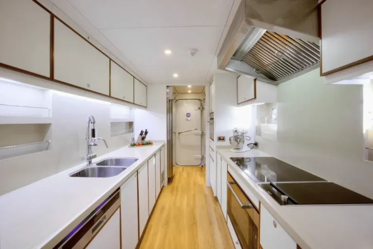 luxury yacht quaranta adriatic charter miles kitchen