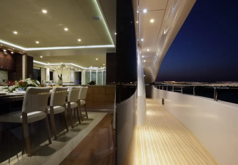 luxury yacht quaranta adriatic charter miles night view