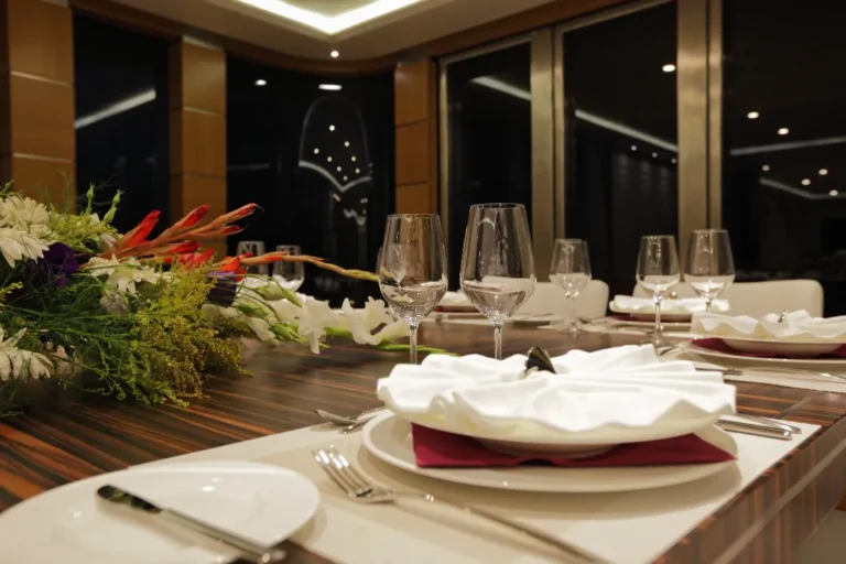 luxury yacht quaranta adriatic charter miles dining table