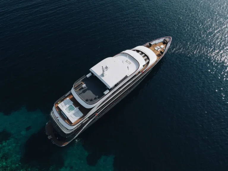 mini cruiser lady eleganza adriatic charter miles drone view